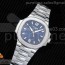 PF공장 파텍필립 노틸러스 레이디 7118 스틸 블루다이얼 Nautilus Jumbo Ladies 7118 Blue Textured Dial on SS Bracelet A324 Clone