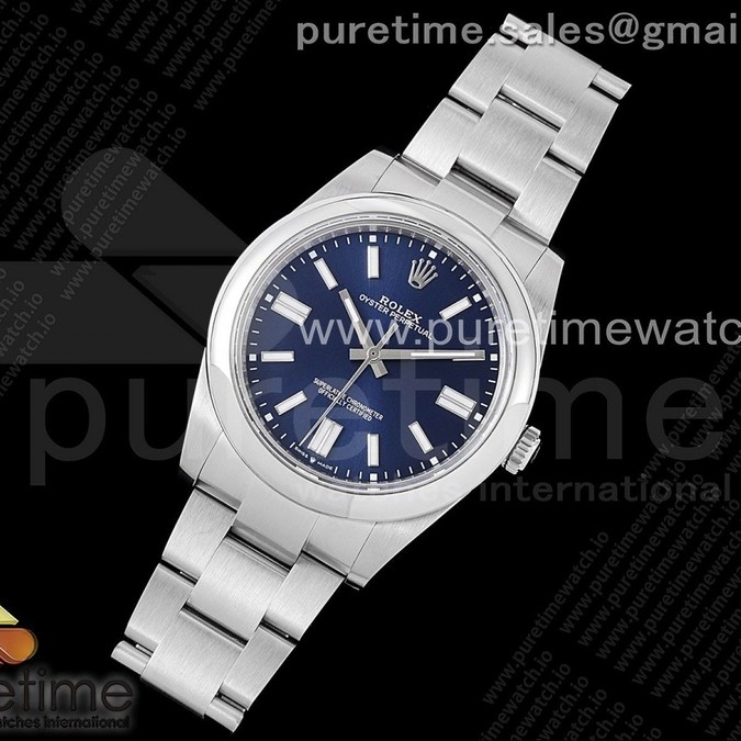 GM공장 롤렉스 오이스터 퍼페츄얼 41미리 블루다이얼 3230 Oyster Perpetual 41mm 124300 GMF 1:1 Best Edition 904L Steel Blue Dial on SS Bracelet SA3230