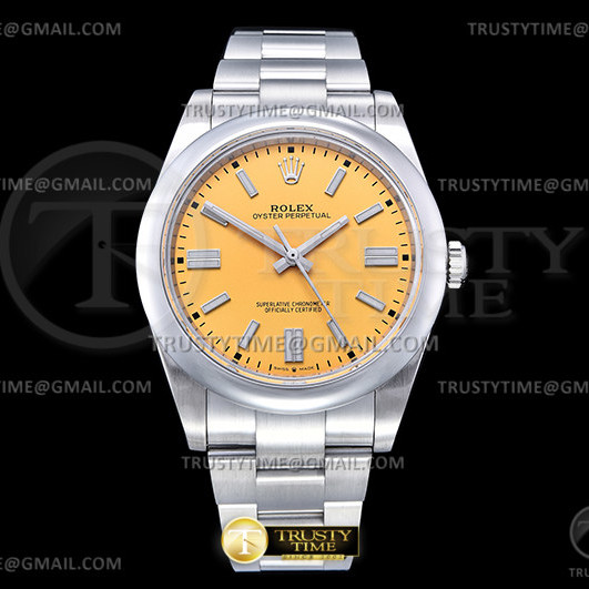 GM공장 오이스터 41미리 옐로우다이얼 2824 Oyster Pert. 41mm 124300 904L SS/SS Yellow GMF A2824