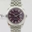 RE공장 V2 롤렉스 데이저스트 41 스틸 퍼플바다이얼 브레이슬릿 DATEJUST 126334 SS PURPLE DIAL STICK MARKERS ON NEW VERSION JUBILEE BRACELET A3235