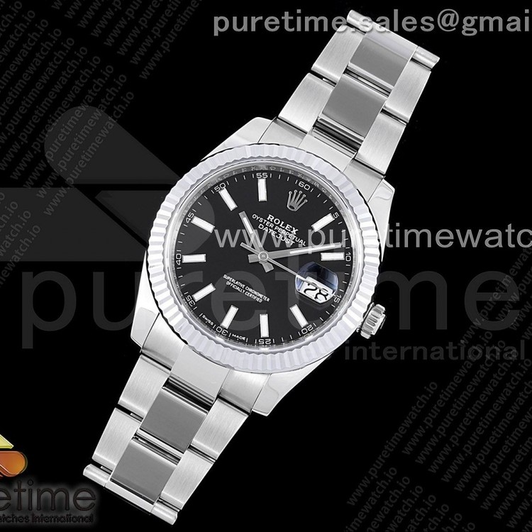 VS공장 롤렉스 데이저스트 41 스틸 블랙다이얼 플루티드베젤 오이스터브레이슬릿 DateJust 41 126334 904L SS VSF 1:1 Best Edition Black Dial on Oyster Bracelet VS3235