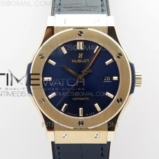 B50공장 위블로 클래식퓨전 42 로즈골드 금통 블루다이얼 거미스트랩 Classic Fusion 42mm RG B50F Blue Dial On Blue Gummy Strap A2892