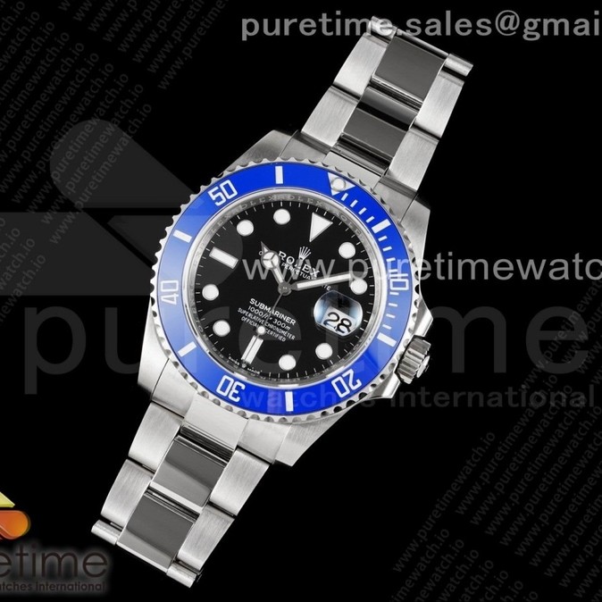 EW공장 롤렉스 서브마리너 41 블루 스머프 Submariner 41mm 126619 LB Blue Ceramic EWF Black Dial on SS Bracelet A3235