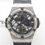 JB공장 클래식퓨전 올다이어 스켈레톤다이얼 거미스트랩 Classic Fusion Tourbillion JBF SS Black dial Diamond Bezel & Case on Leather Strap HUB6010