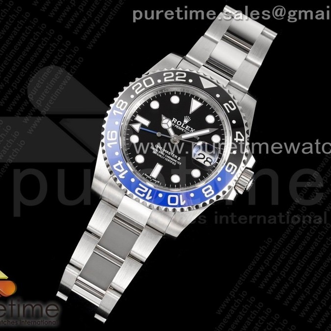 AR공장 젬티 배트맨 3186 GMT-Master II 116710 BLNR Black/Blue Ceramic 904L Steel ARF 1:1 Best Edition SH3186 CHS