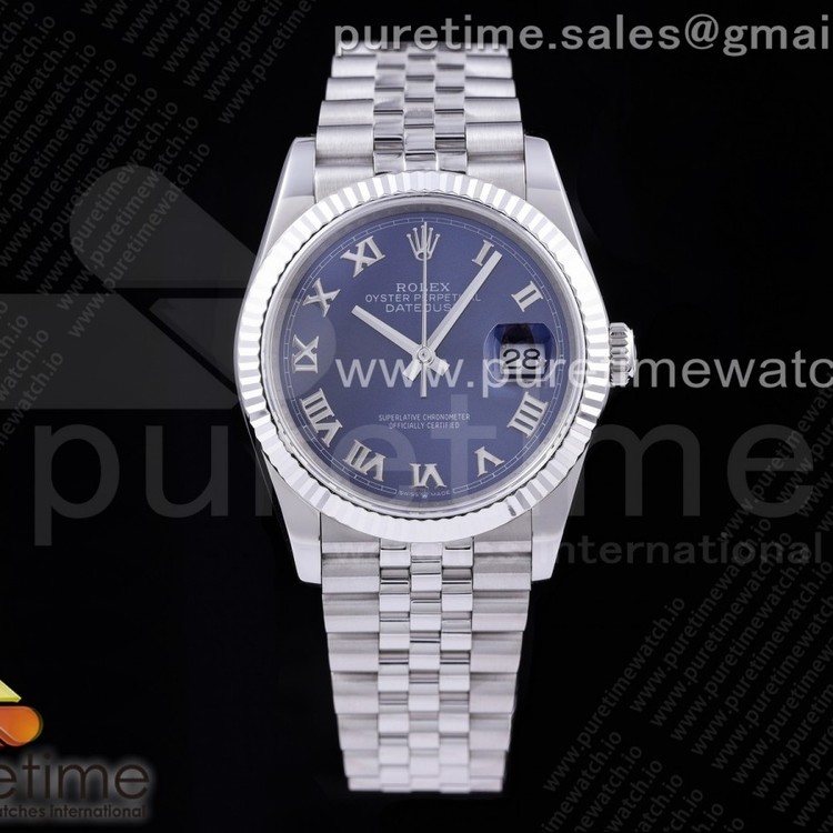 GM공장 롤렉스 데이저스트 36 블루다이얼 브레이슬릿3235 DateJust 36 SS 126234 904L Steel Blue Dial Roman Markers on Jubilee Bracelet SA3235