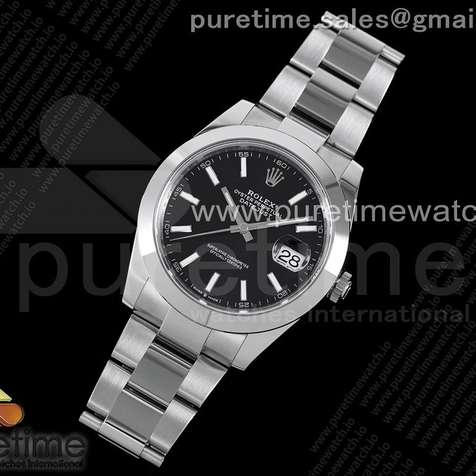 VS공장 롤렉스 데이저스트 41 블랙다이얼 돔베젤 오이스터브레이슬릿 3235 DateJust 41 126330 904L SS VSF 1:1 Best Edition Black Dial on Oyster Bracelet VS3235