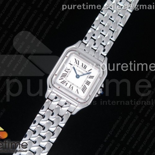 K11공장 까르띠에 팬더 레이디즈 27 스틸 화이트다이얼 브레이슬릿 Panthère Secrete Ladies 27mm SS White Dial on SS Bracelet Ronda Quartz