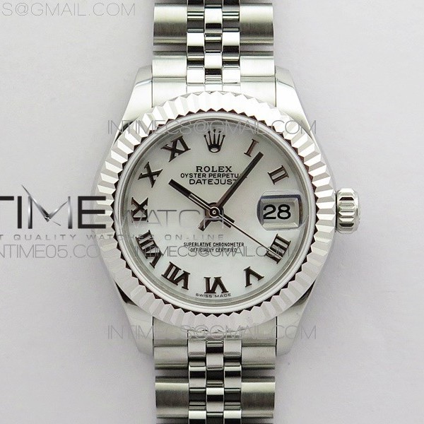 BP공장 롤렉스 데이저스트 28 화이트자개다이얼 2671 Datejust 28mm 279174 SS BP Best Edition White Roman Markers Dial on SS Jubilee Bracelet ETA2671