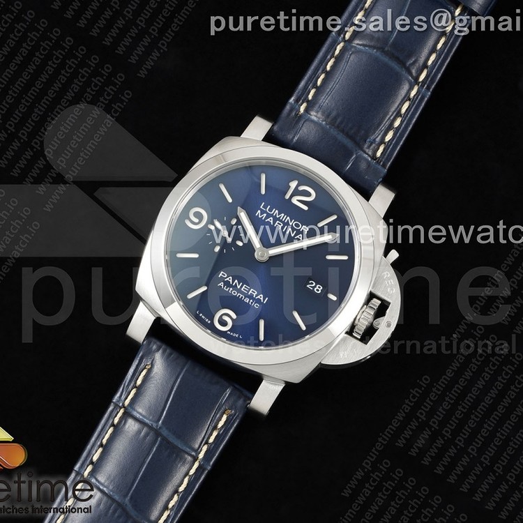 TTF공장 파네라이 PAM1313 스틸 블루다이얼 가죽스트랩 PAM1313 W TTF 1:1 Best Edition on Blue Leather Strap P9010