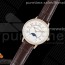 ZF공장 랑데뷰 로골 화이트텍스쳐다이얼 가죽스트랩 Rendez-Vous Moon Medium RG ZF 1:1 Best Edition White Textured Dial Diamonds Bezel on Brown Leather Strap A935