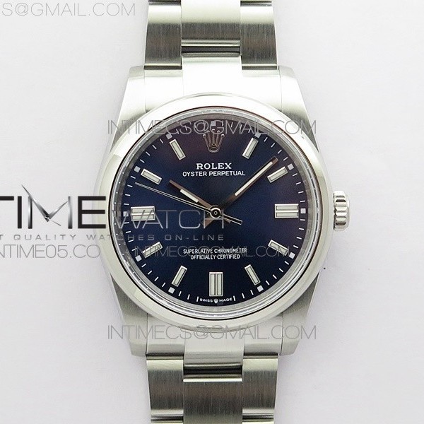 BP공장 롤렉스 오이스터퍼페츄얼 36미리 블루다이얼 2813 Oyster Perpetual 36mm 126000 BP Best Edition Dark Blue Dial on SS Bracelet