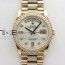 BP공장 롤렉스 데이데이트 36미리 로골 자개다이얼 2836 Day-Date 36 128235 RG/Crystal BP Best Edition White MOP Crystal Marker Dial on RG President Bracelet A2836