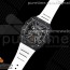 KV공장 RM12 뚜르비용 스켈레톤다이얼 러버 RM12 Real Tourbillon KVF Best Edition Skeleton Dial on White Rubber Strap