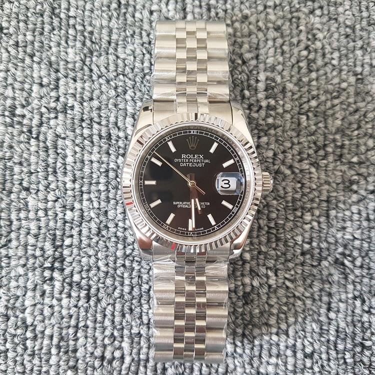 BP공장 롤렉스 데이저스트 스틸 검판 바인덱스 Rolex DateJust SS&Black Dial Bar Index 브레스렛 V2