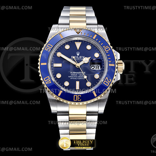 GM공장 롤렉스 신형 서브마리너 청콤 브레이슬릿 Submariner 126613LB 904 YG/SS Blk GMF A3235