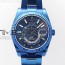 WW공장 스카이듀엘러 DLC 블루다이얼 브레이슬릿 Sky-Dweller Blue DLC WWF Black Dial on Blue DLC Bracelet A2813 to 9001