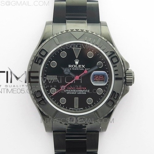 VR공장 요트 DLC 블랙다이얼 3135 Yacht-Master 116622 DLC VRF Best Edition Black Dial on DLC Bracelet VR3135