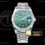 GM공장 롤렉스 데이데이트 40 그린다이얼 2836 DayDate 40mm 904L Flt SS/SS Green Stk GMF A2836