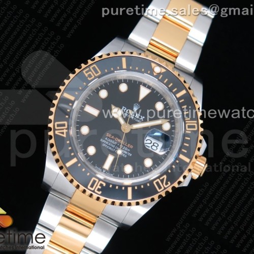 VR공장 롤렉스 씨드웰러 포금 Sea-Dweller Two Tone SS/YG 126603 Black Dial on SS/YG Bracelet A2836