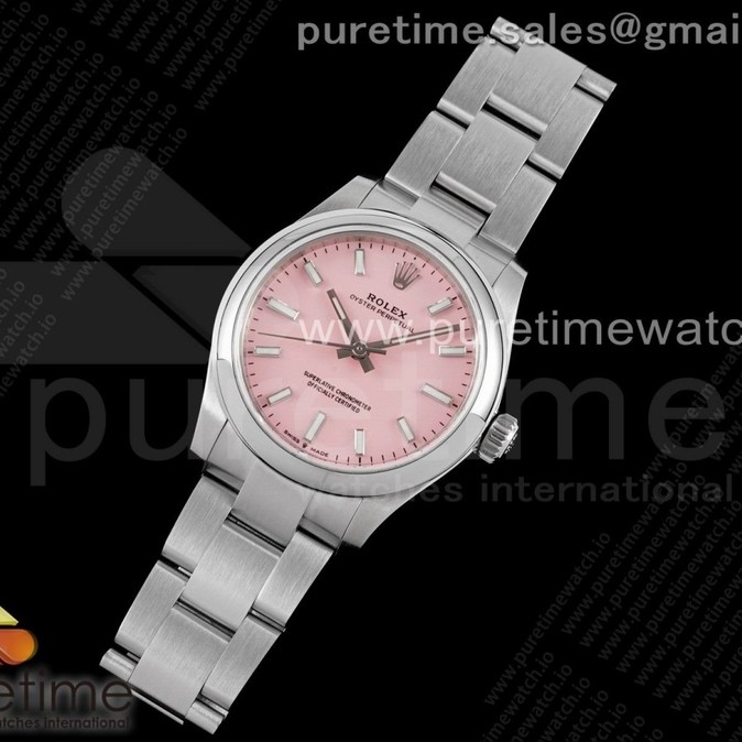 EW공장 롤렉스 오이스터퍼페츄얼 31미리 핑크다이얼 Oyster Perpetual 31mm 277200 EWF Best Edition Pink Dial on SS Bracelet 6T15