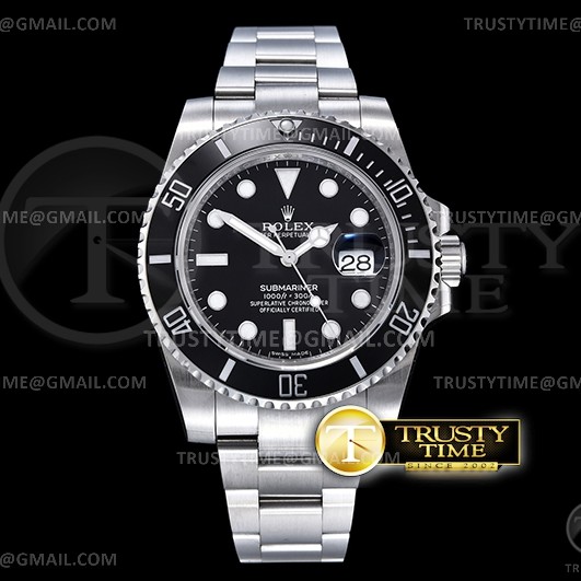 GM공장 롤렉스 서브마리너 블랙다이얼 브레이슬릿3135 Submariner 116610LN 904L SS/SS Blk GMF SA3135