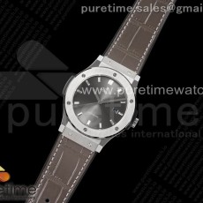 HB공장 클레식퓨전 45미리 그레이다이얼 거미스트랩 Classic Fusion 45mm SS HBF 1:1 Best Edition Gray Dial on Gray Gummy Strap A2892