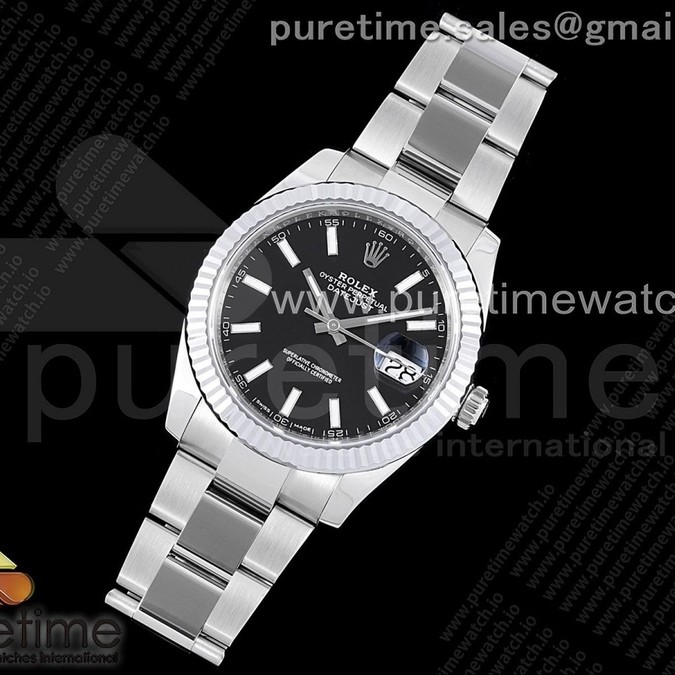 VS공장 롤렉스 데이저스트 41 블랙다이얼 3235 DateJust 41 126334 904L SS VSF 1:1 Best Edition Black Dial on Oyster Bracelet VS3235