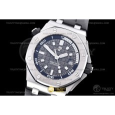 BF공장 오데마피게 로얄오크오프쇼어 다이버 15720 스틸 그레이다이얼 러버스트랩 Royal Oak Offshore Diver 15720 SS/RU Grey BF A4308