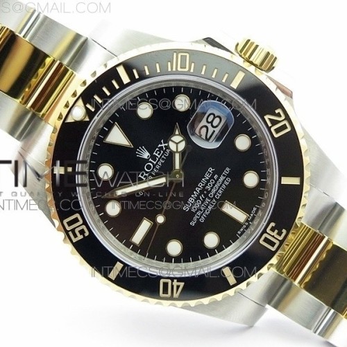 VR공장 롤렉스 서브마리너 40 흑콤 A2836무브먼트 Submariner 116613LN Black Wrapped SS/YG VRF Max 1:1 Best Black dial Edition Black dial A2836